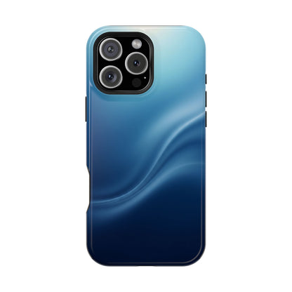 Blue Wave Abstract Magnetic Impact Case