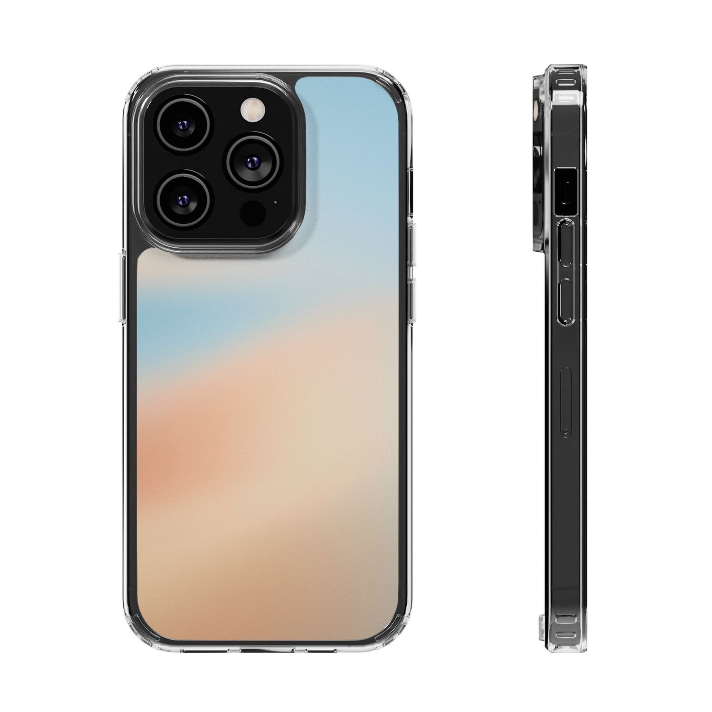 Coastal Dawn Aura Clear Case - Premium Minimalist Gradient Cover