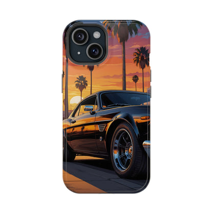 Pacific Cruiser: Cinematic Muscle Car Sunset MagSafe Case