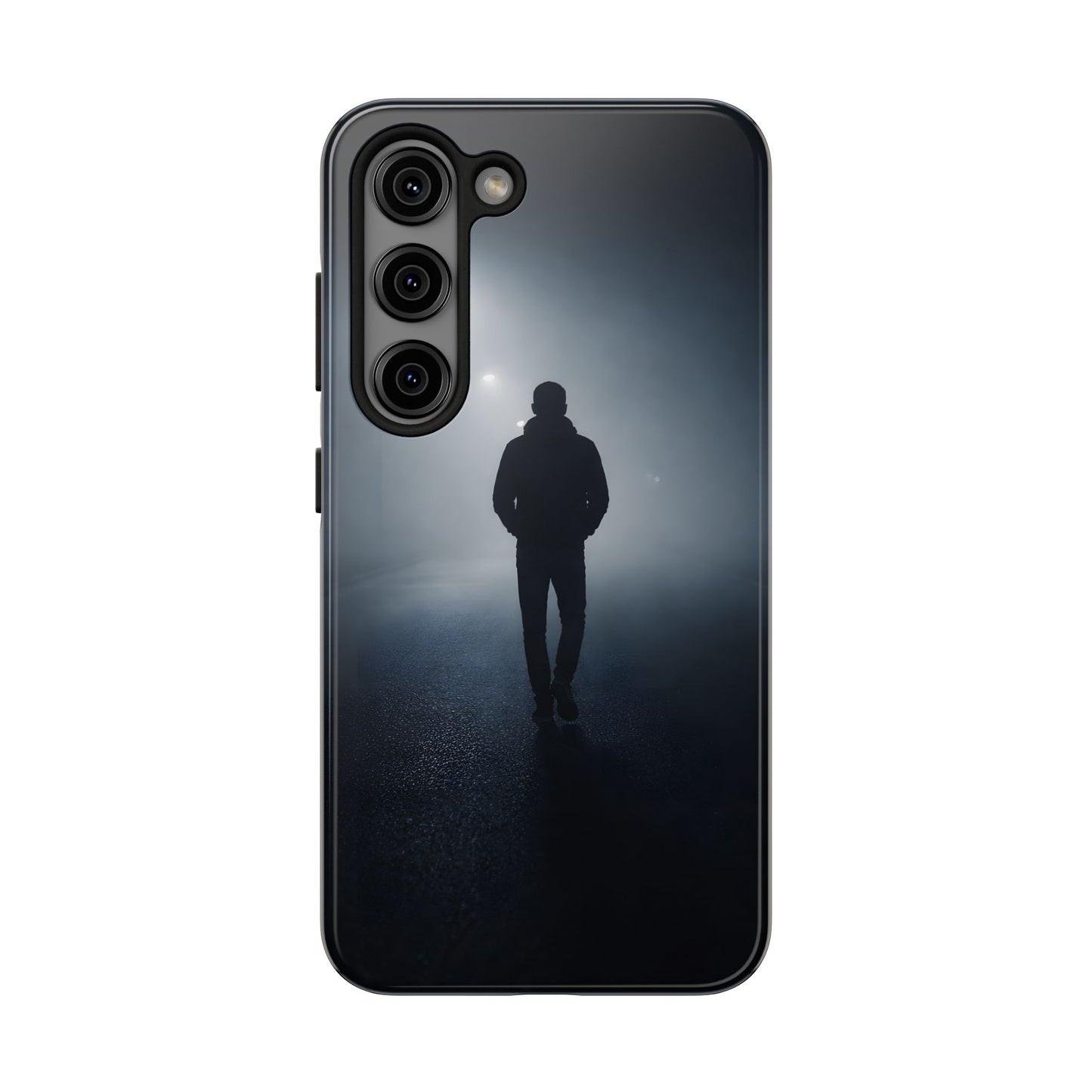 Foggy Night Silhouette Tough Case - Urban Mystery Cover for iPhone & Samsung