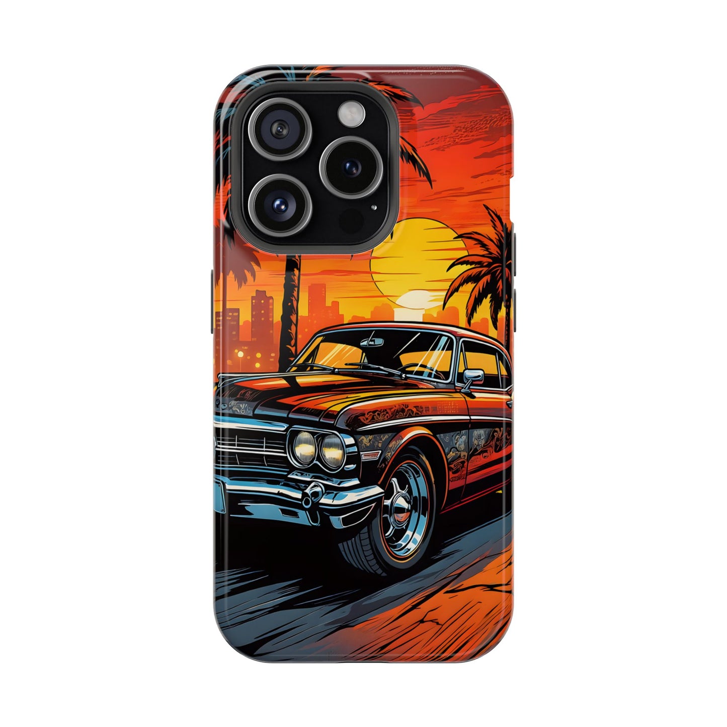 Vice City Cruiser: Comic Style Muscle Car MagSafe Case