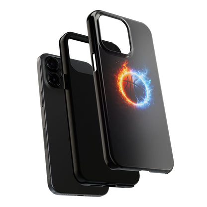 Fire and Ice Basketball Tough Case - Elemental Balance Cover for iPhone & Samsung