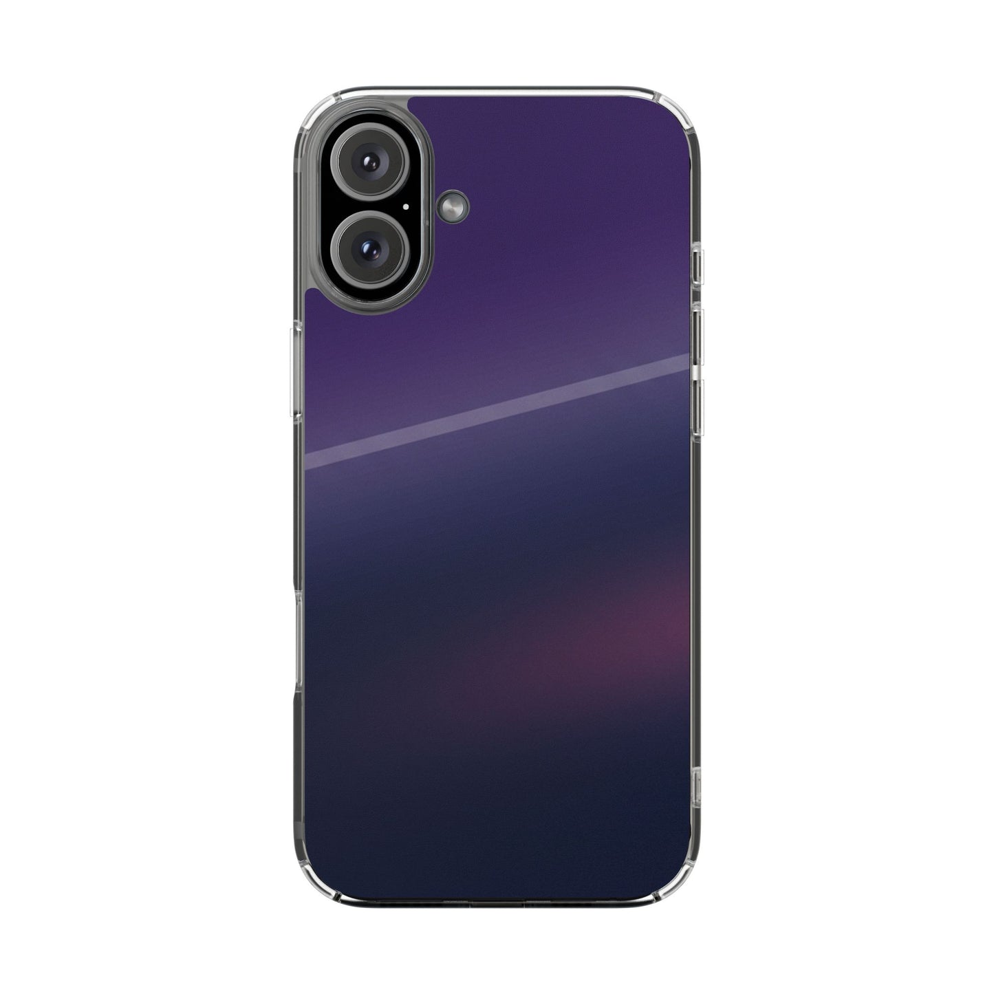 Midnight Aura Clear Case - MagSafe Compatible Dark Gradient Cover