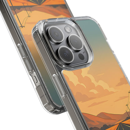 Clear Open Road Sunset Case - Minimalist Journey Aesthetic Transparent Cover