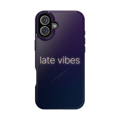 Late Vibes Purple Gradient Magnetic Impact Case