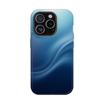 Blue Wave Abstract Magnetic Impact Case