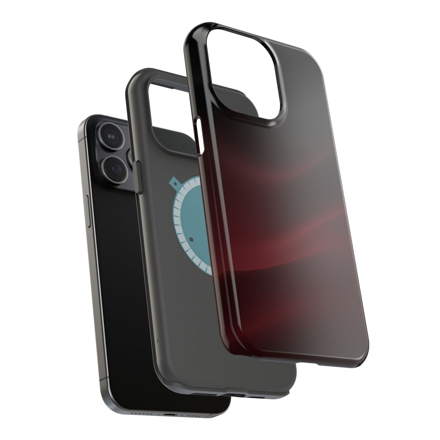 Sleek Burgundy Flow Magnetic Impact Case
