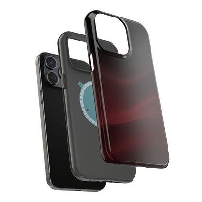 Sleek Burgundy Flow Magnetic Impact Case