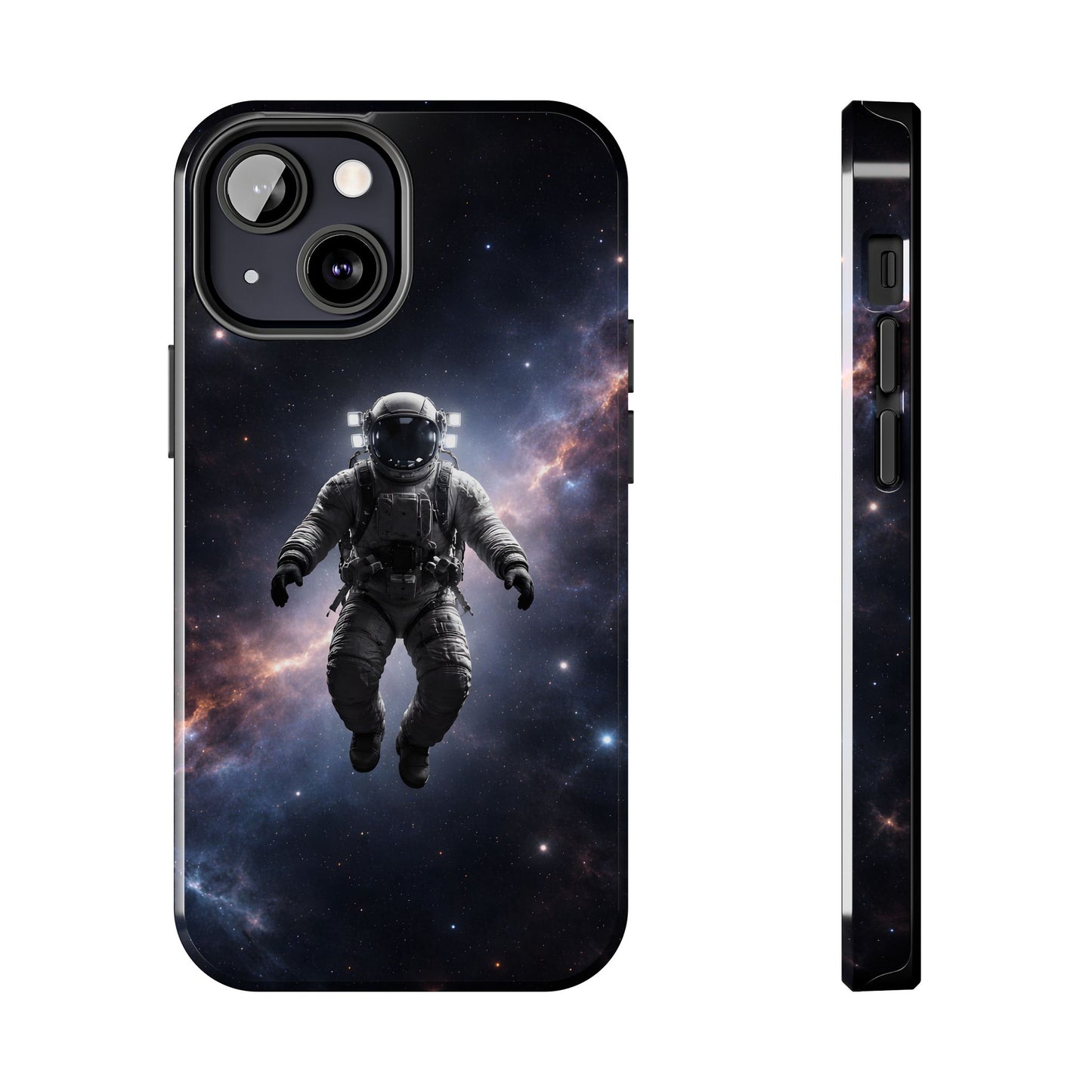Deep Space Nebula Astronaut Tough Case - Realistic Galactic Cover for iPhone & Samsung