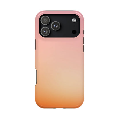 Pink to Orange Sunset Gradient Magnetic Impact Case