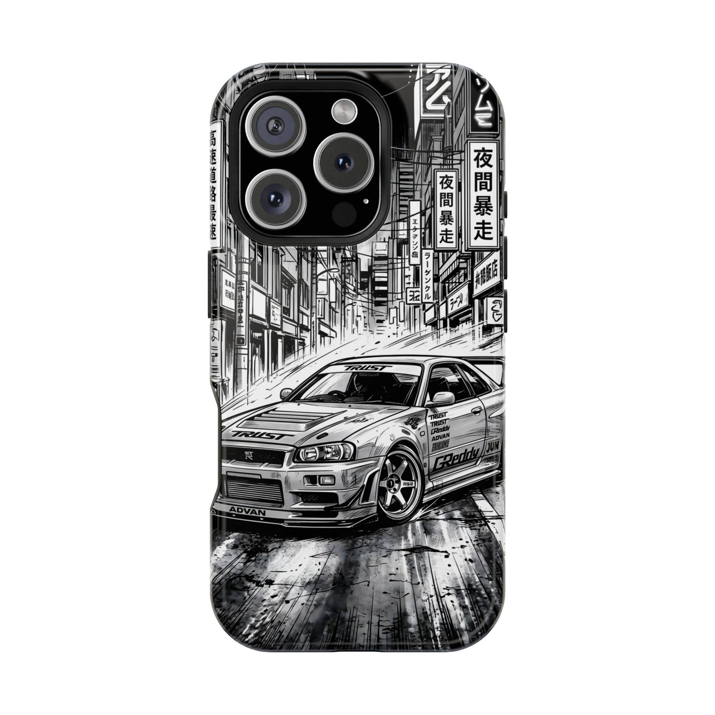 JDM Skyline Tokyo Drift Magnetic Impact Case