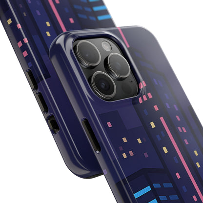 Lo-Fi Night City Tough Case - Pastel Urban Skyline Cover for iPhone & Samsung