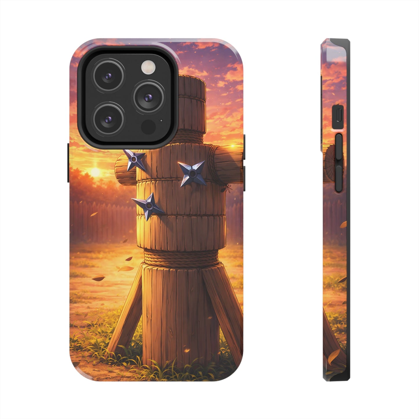 Sunset Ninja Training Tough Case - Shuriken Dojo Cover for iPhone & Samsung