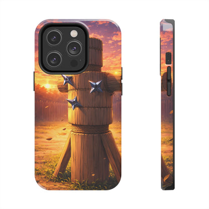 Sunset Ninja Training Tough Case - Shuriken Dojo Cover for iPhone & Samsung