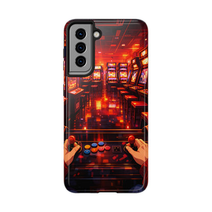 Retro Arcade Game POV Tough Case - Cyber City Gaming Cover for iPhone & Samsung