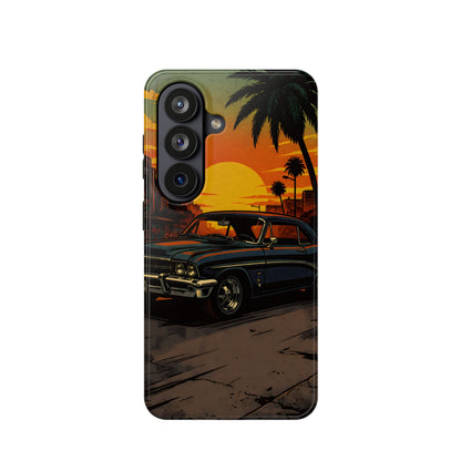 West Coast Lowrider: Retro Sunset Classic Car MagSafe Case