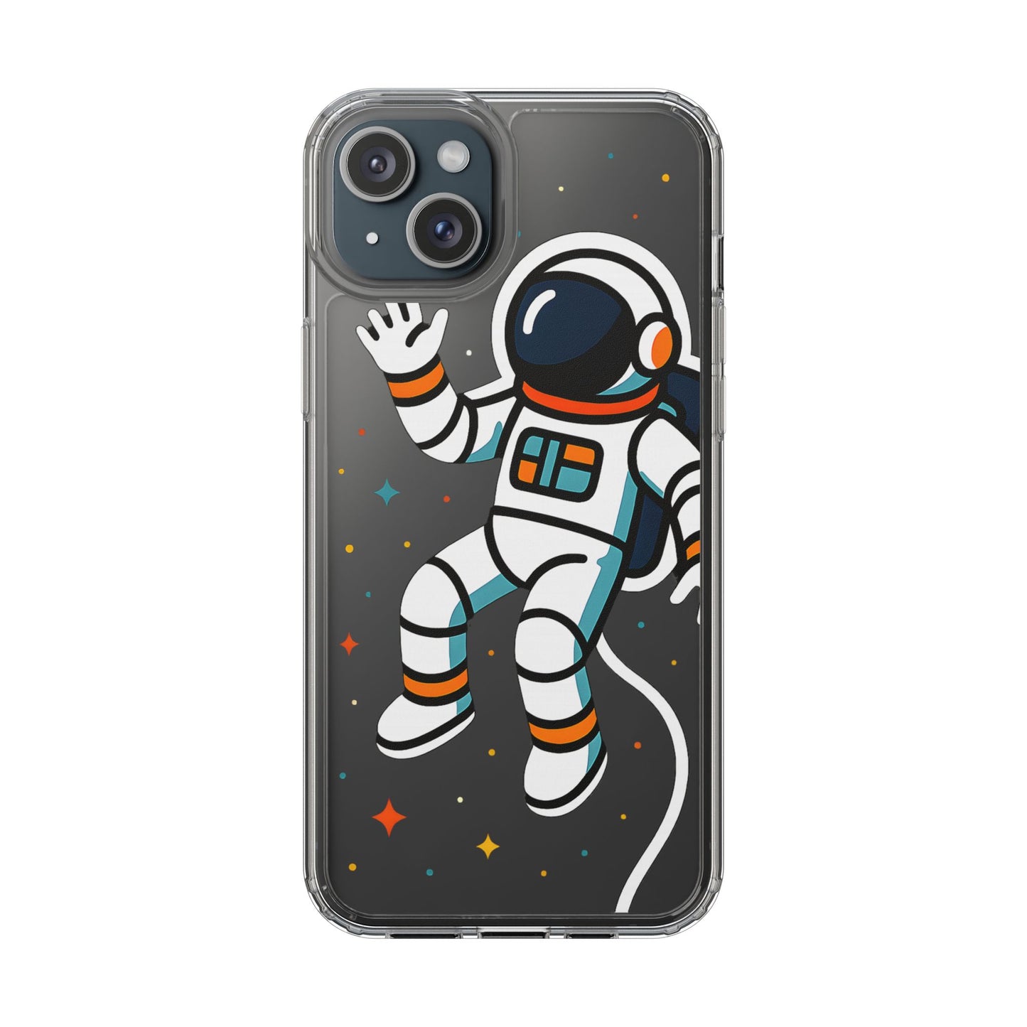 Clear Astronaut Space Case - Minimalist Galaxy Aesthetic Transparent Cover