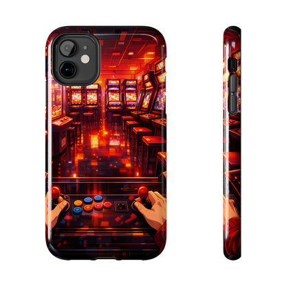 Retro Arcade Game POV Tough Case - Cyber City Gaming Cover for iPhone & Samsung