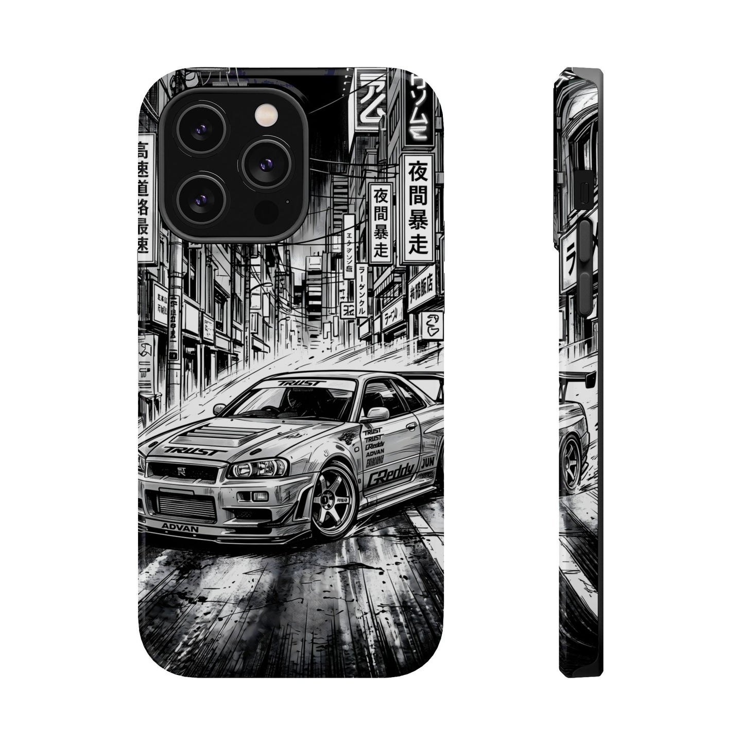 JDM Skyline Tokyo Drift Magnetic Impact Case