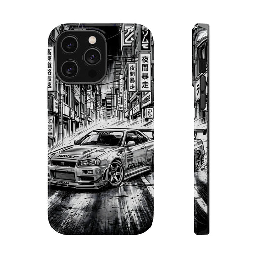 JDM Skyline Tokyo Drift Magnetic Impact Case