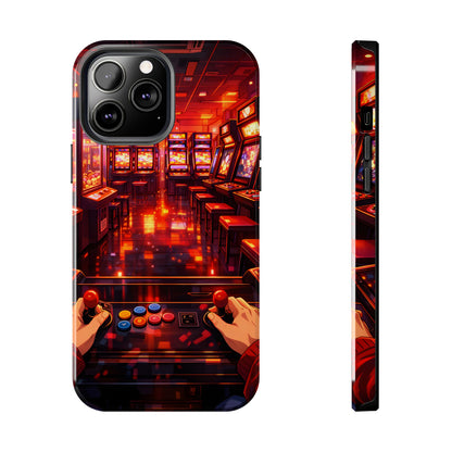 Retro Arcade Game POV Tough Case - Cyber City Gaming Cover for iPhone & Samsung
