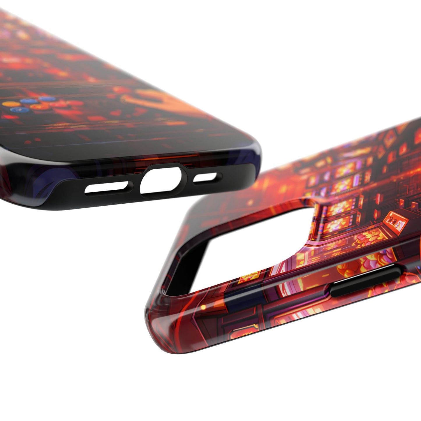 Retro Arcade Game POV Tough Case - Cyber City Gaming Cover for iPhone & Samsung