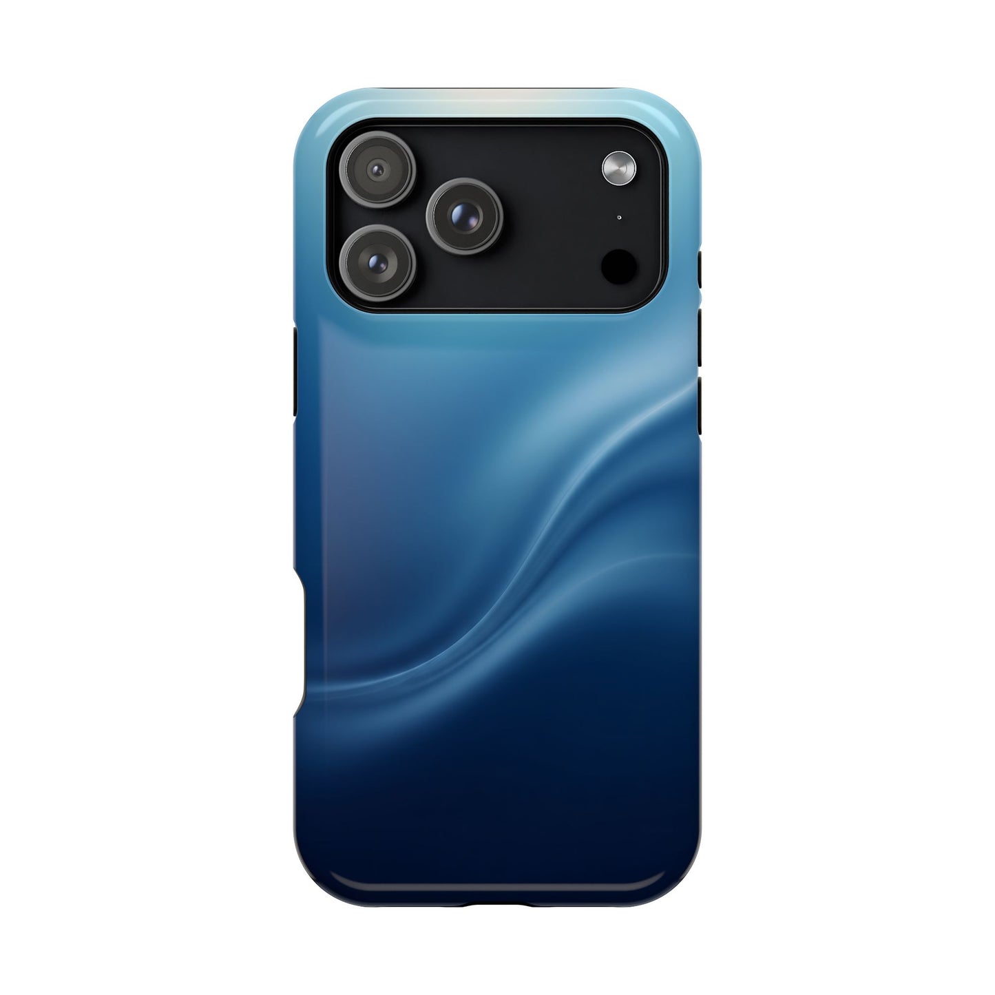Blue Wave Abstract Magnetic Impact Case