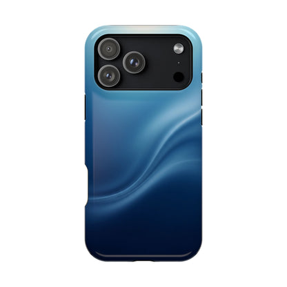 Blue Wave Abstract Magnetic Impact Case