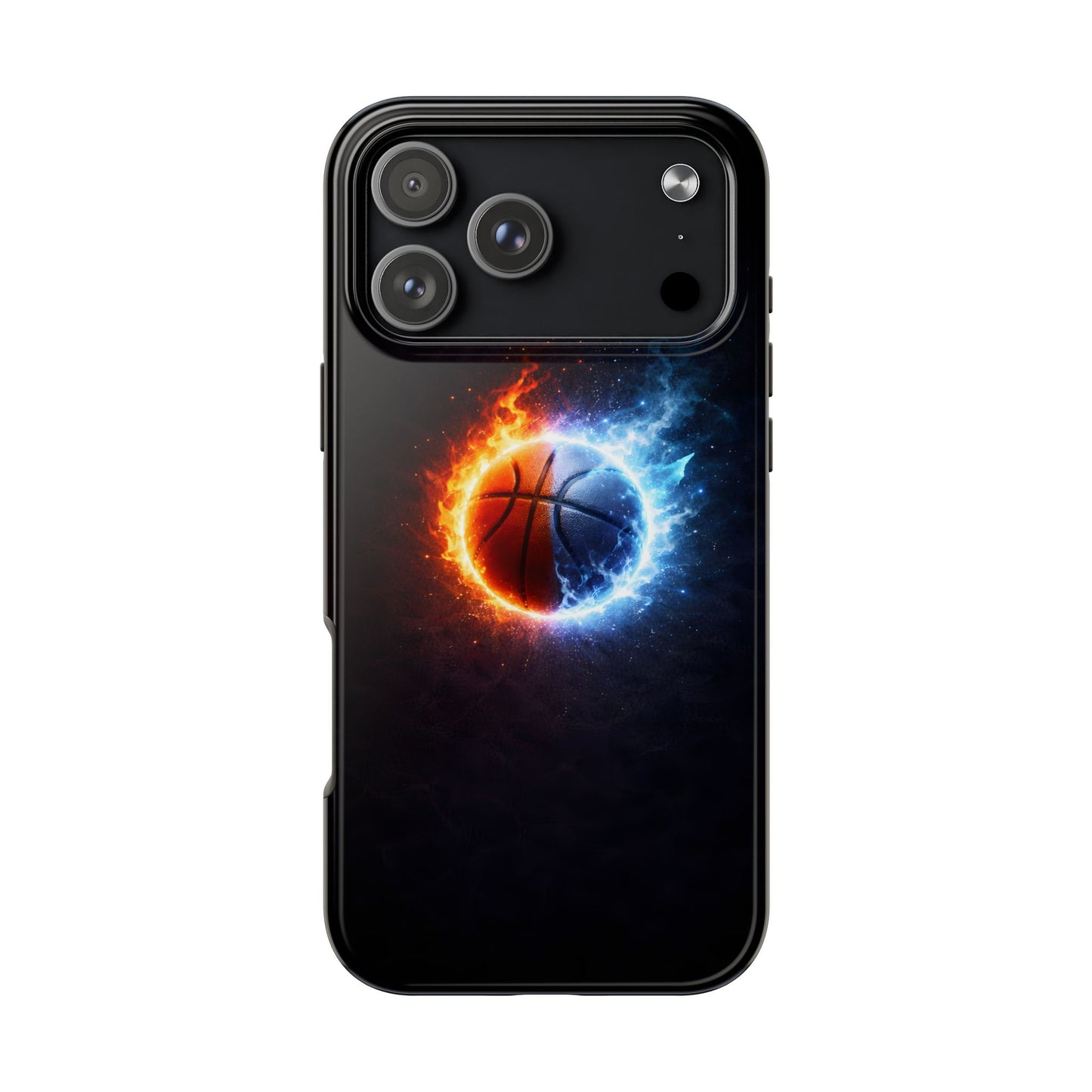 Fire and Ice Basketball Tough Case - Elemental Balance Cover for iPhone & Samsung