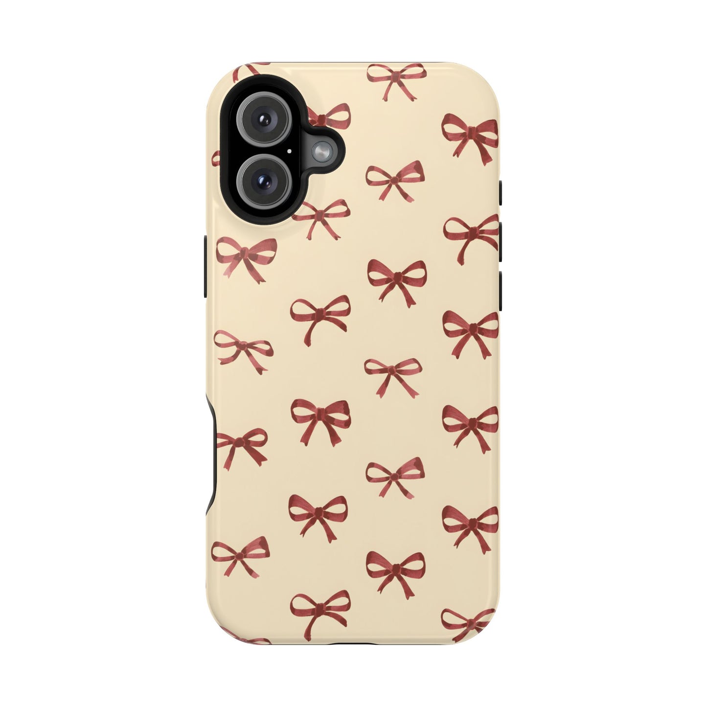 Burgundy Bows Coquette Magnetic Tough Case