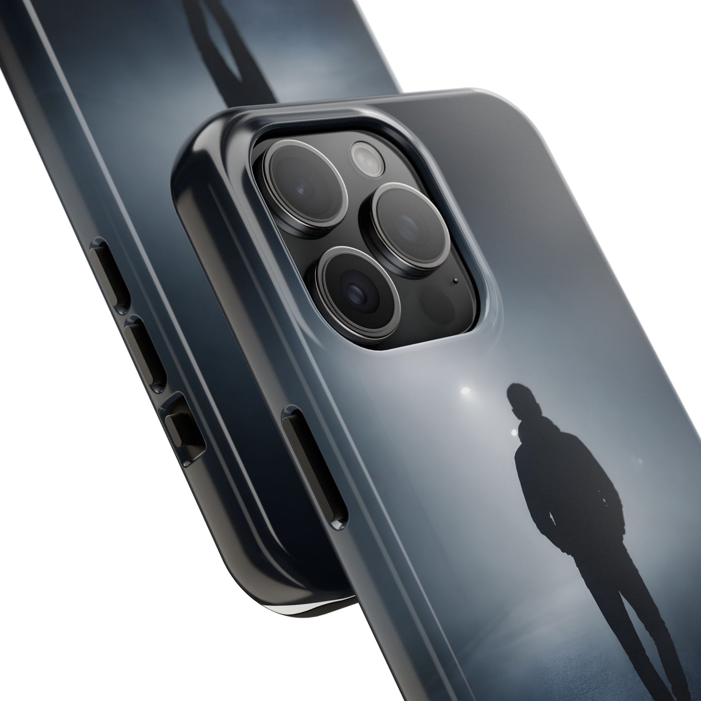 Foggy Night Silhouette Tough Case - Urban Mystery Cover for iPhone & Samsung