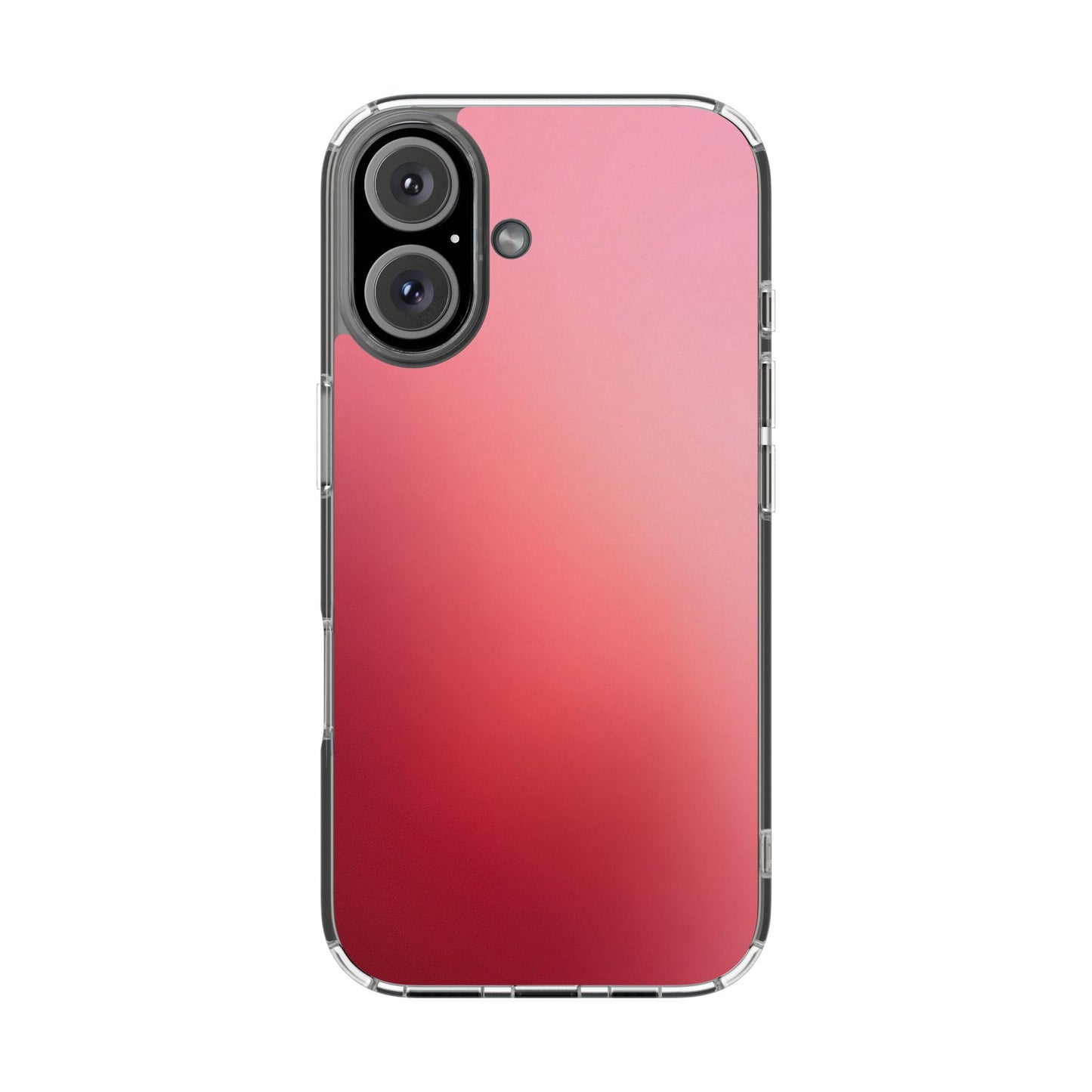 Berry Aura Clear Case - MagSafe Compatible Pink to Red Gradient Cover