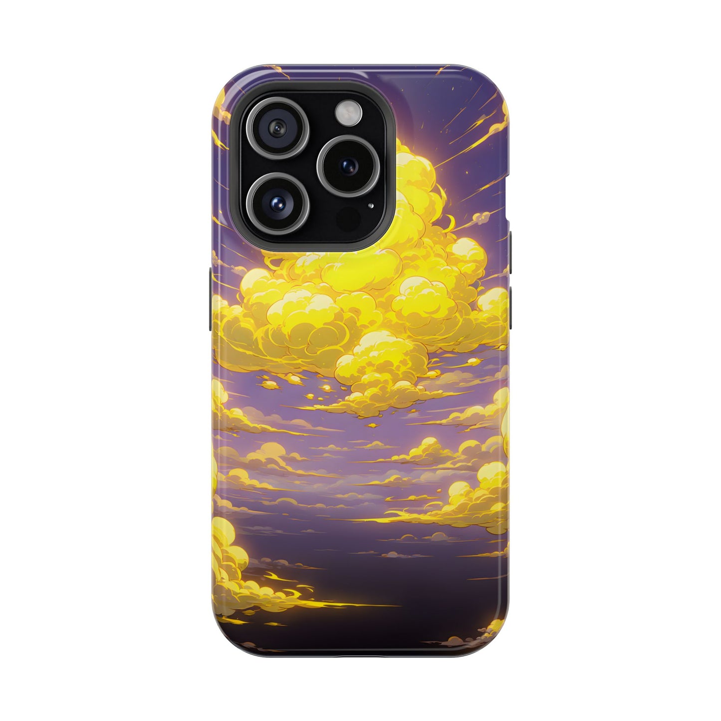 Golden Hour Anime Sky: Glowing Cloudscape MagSafe Case
