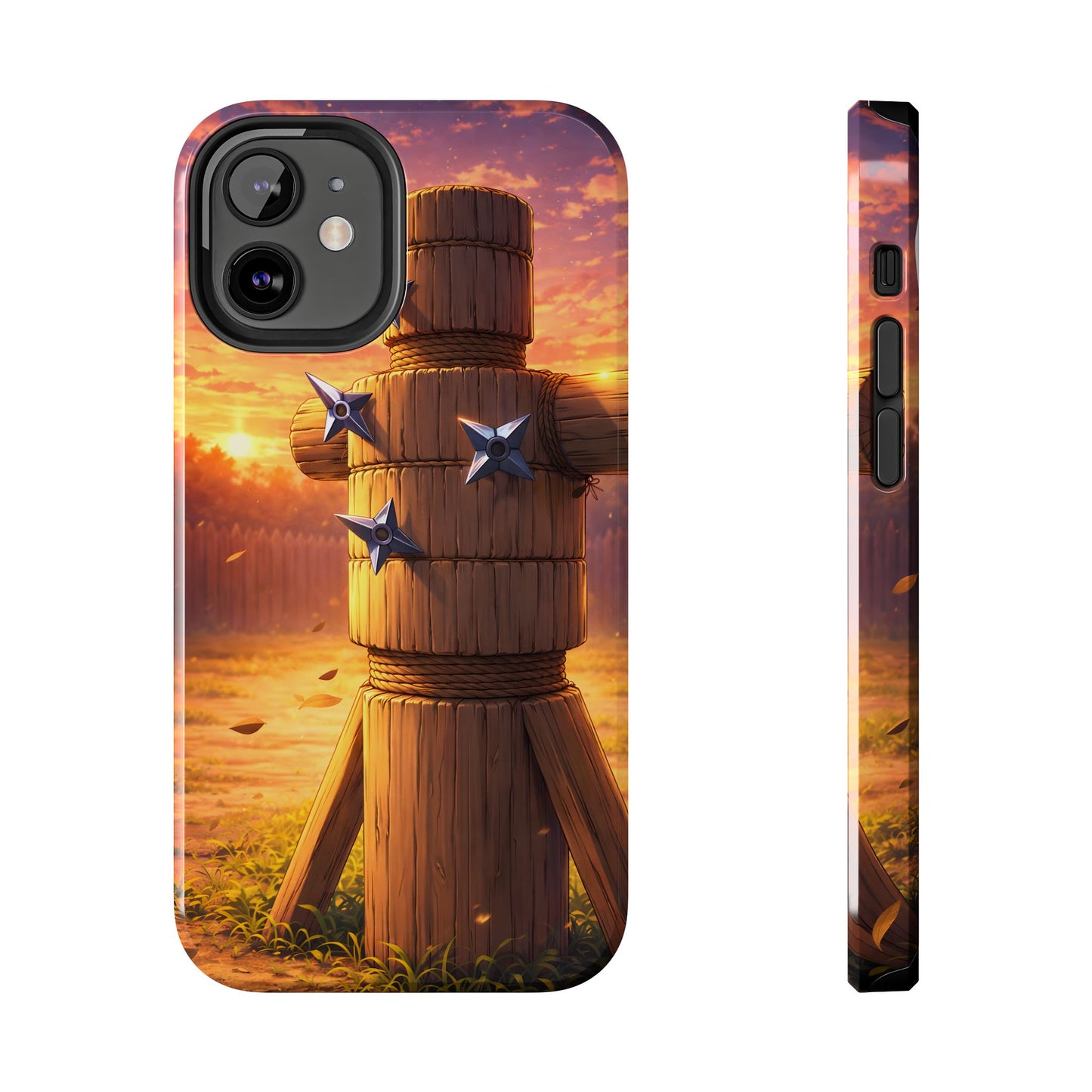 Sunset Ninja Training Tough Case - Shuriken Dojo Cover for iPhone & Samsung