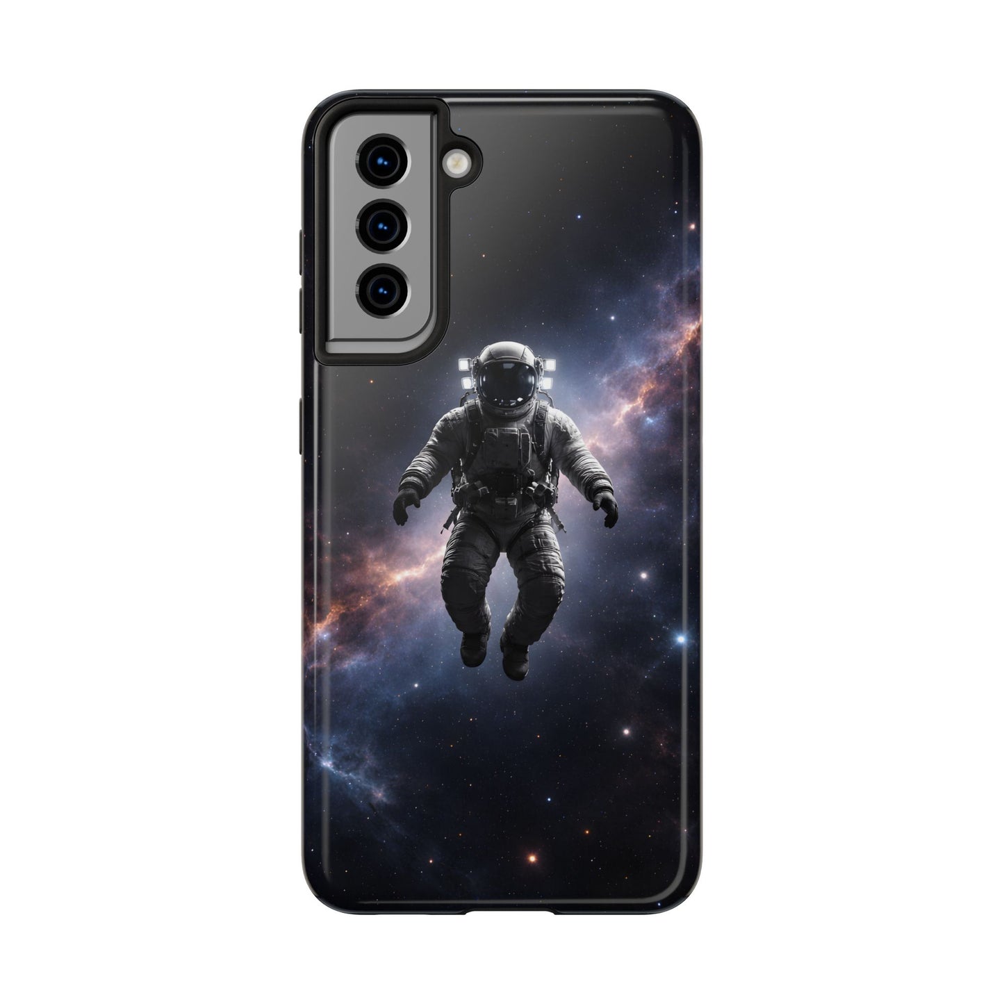 Deep Space Nebula Astronaut Tough Case - Realistic Galactic Cover for iPhone & Samsung