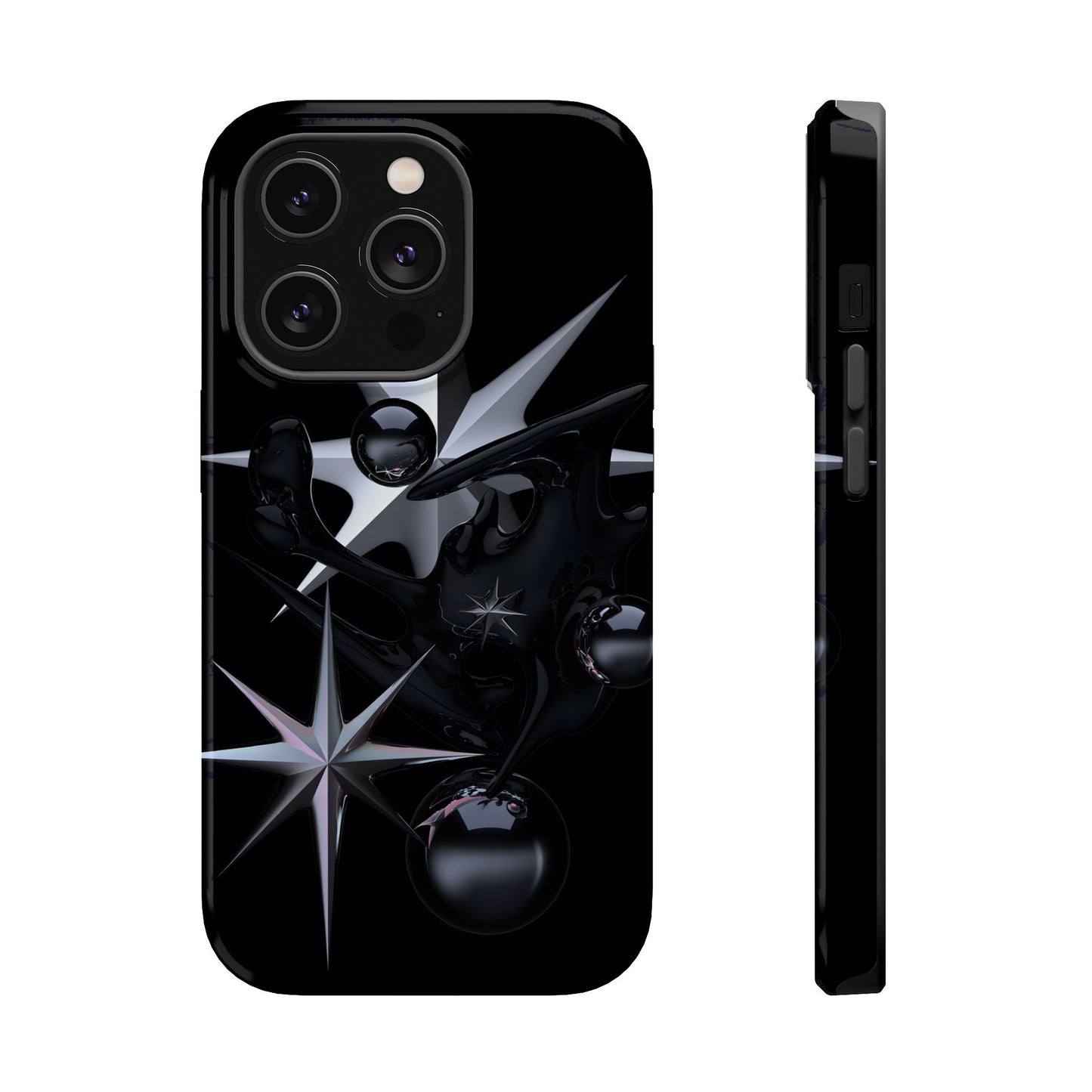 Cyber Star Liquid Metal Magnetic Tough Case