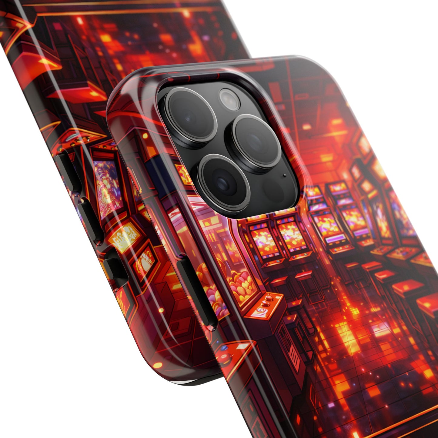Retro Arcade Game POV Tough Case - Cyber City Gaming Cover for iPhone & Samsung