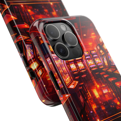 Retro Arcade Game POV Tough Case - Cyber City Gaming Cover for iPhone & Samsung
