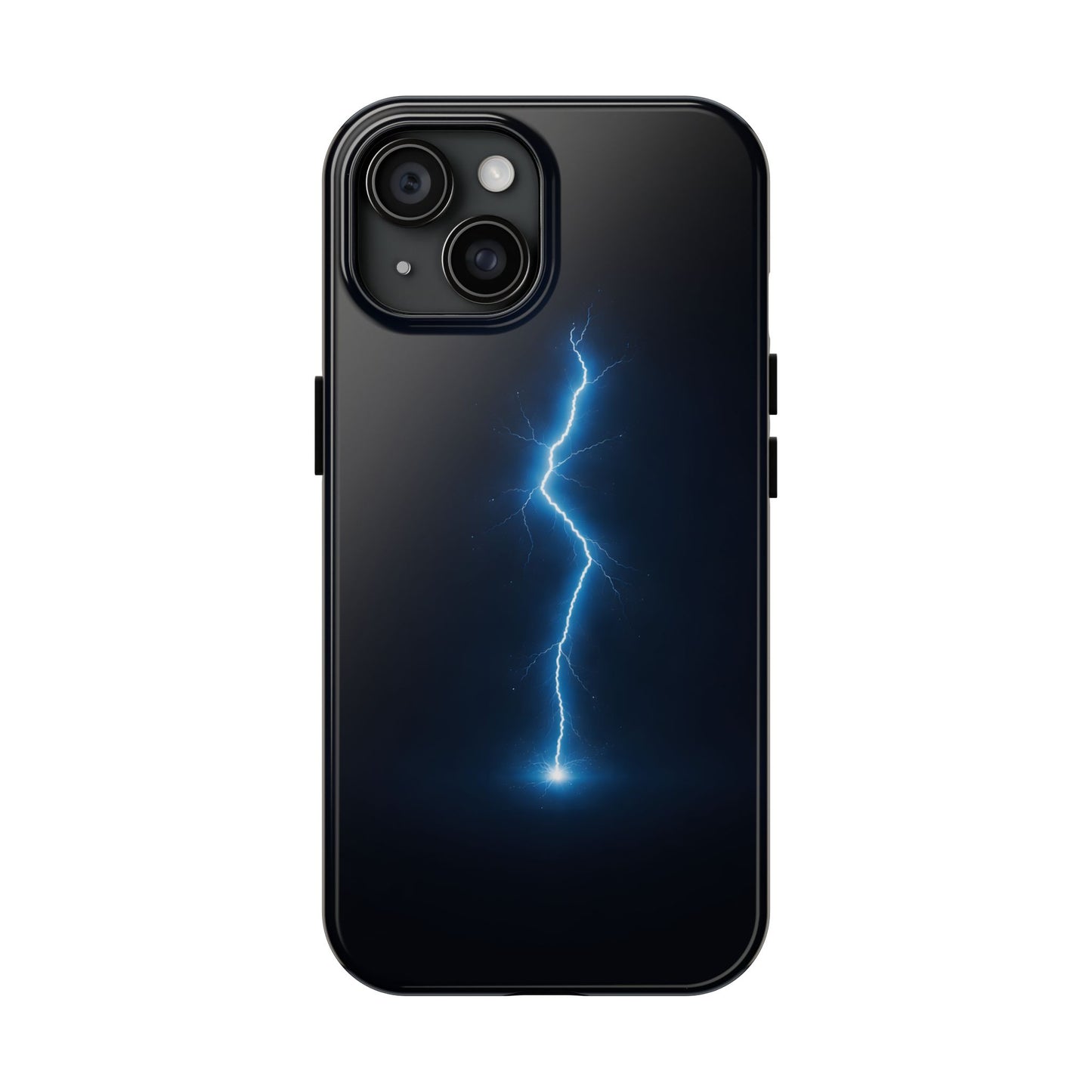 Blue Lightning Bolt Tough Case - Deep Sky Electric Cover for iPhone & Samsung