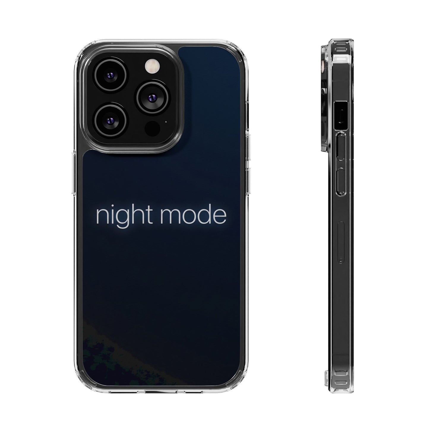 Night Mode Clear Case - MagSafe Compatible Dark Aesthetic Cover
