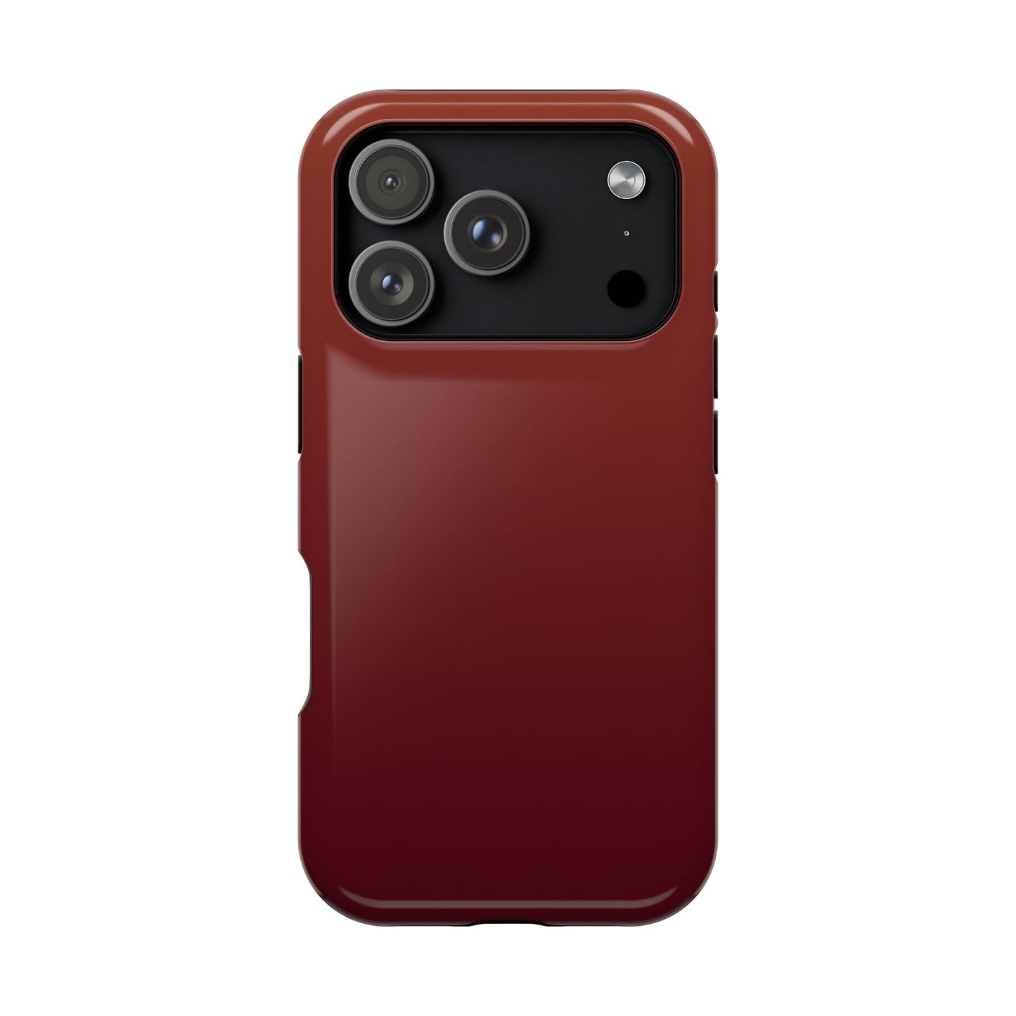 Black Cherry Ombre: Deep Burgundy Gradient MagSafe Case