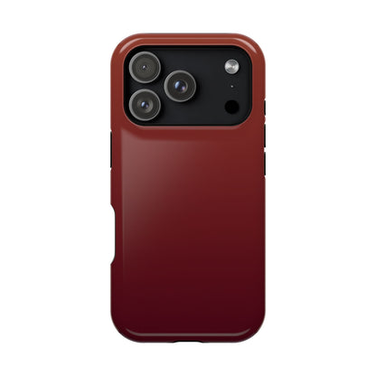 Black Cherry Ombre: Deep Burgundy Gradient MagSafe Case