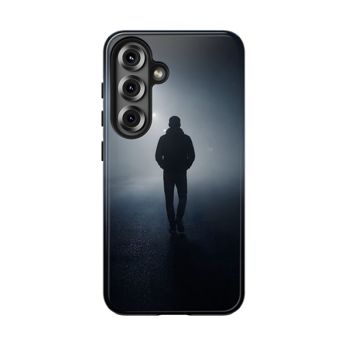 Foggy Night Silhouette Tough Case - Urban Mystery Cover for iPhone & Samsung