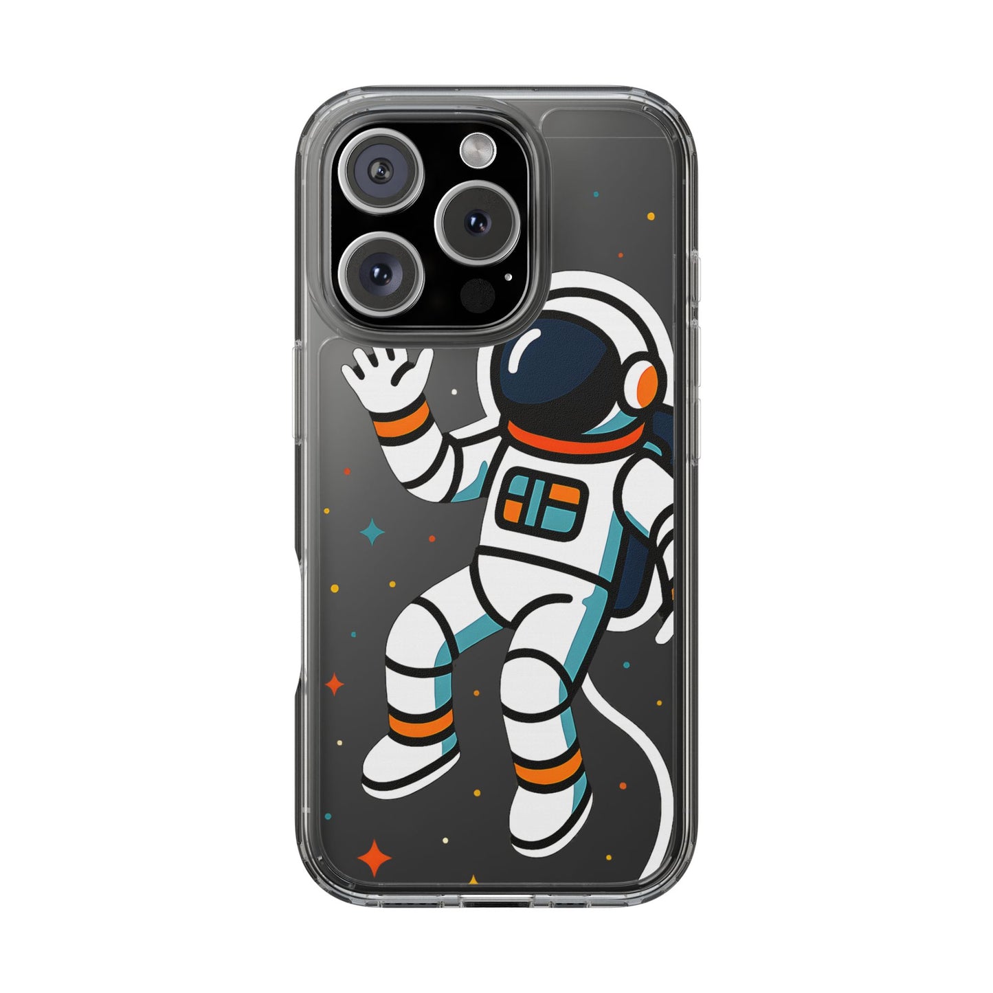 Clear Astronaut Space Case - Minimalist Galaxy Aesthetic Transparent Cover