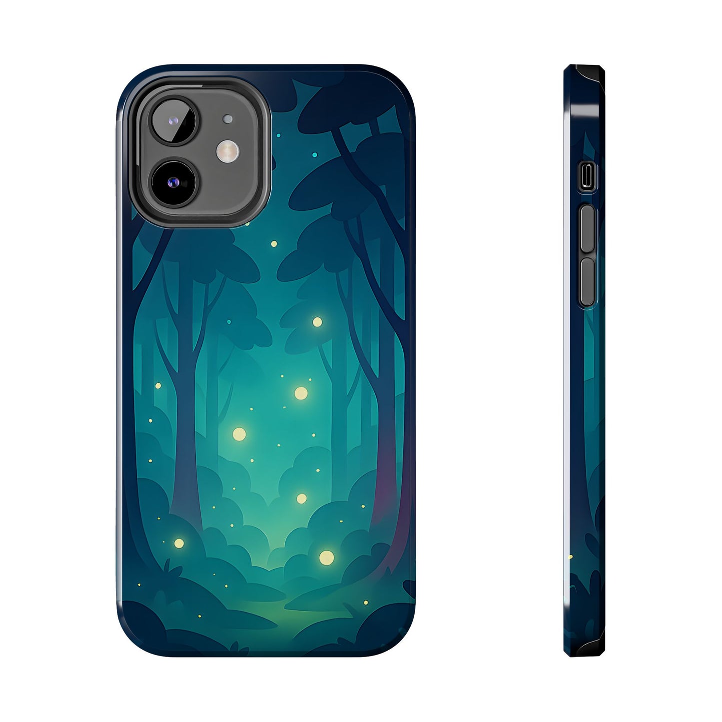 Enchanted Forest Fireflies Case - Mystic Nature Tough Cover for iPhone & Samsung