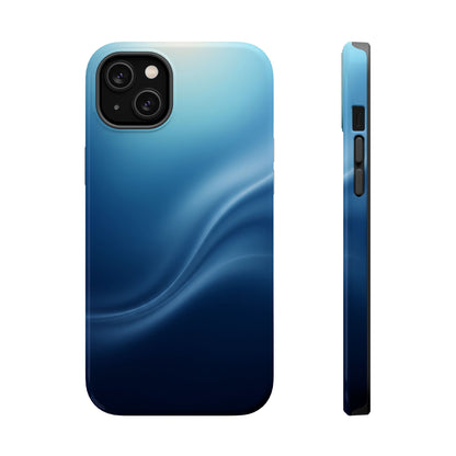 Blue Wave Abstract Magnetic Impact Case