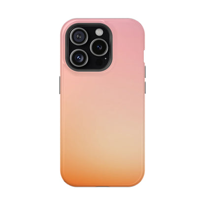 Pink to Orange Sunset Gradient Magnetic Impact Case