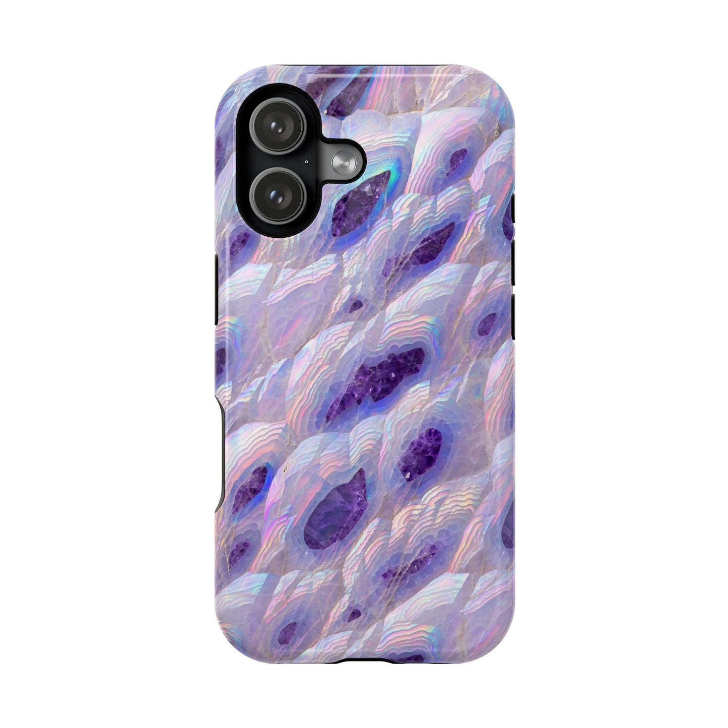 Amethyst Geode: Iridescent Purple Crystal MagSafe Case