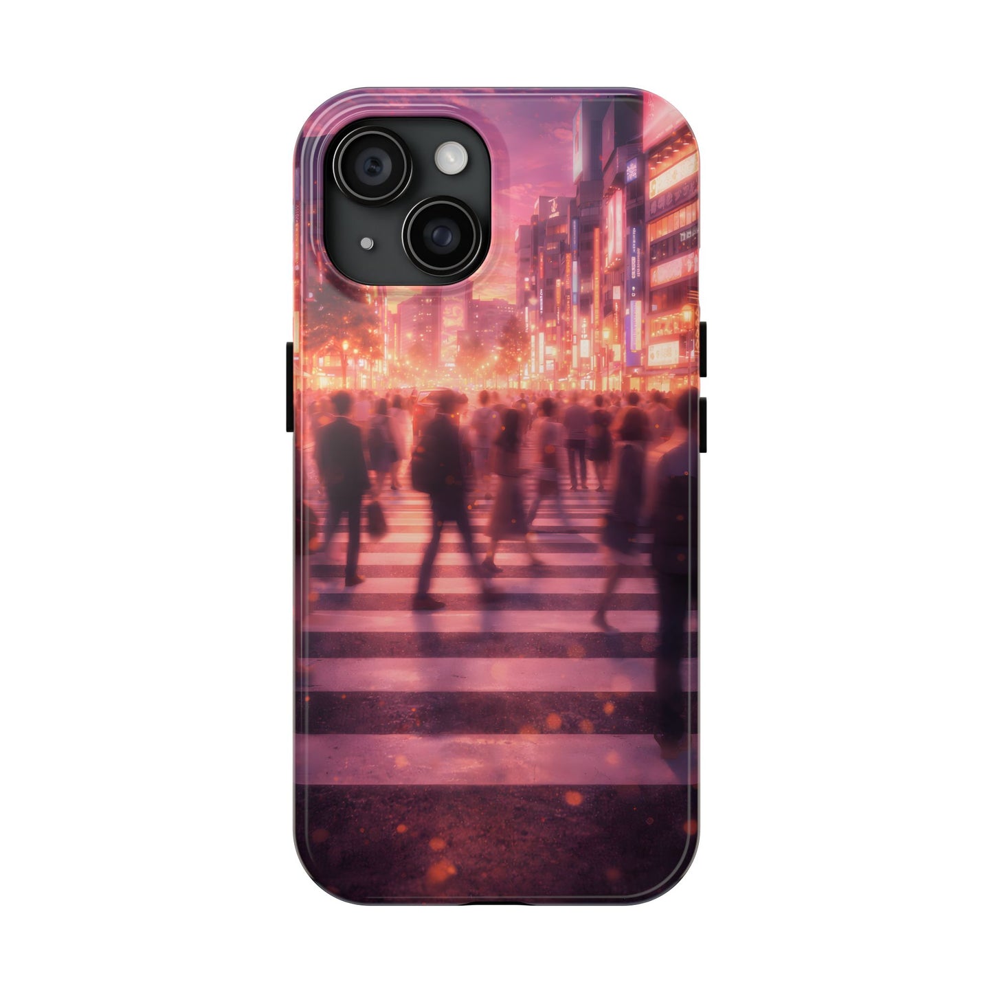 Tokyo Twilight Crossing Tough Case - Urban Japan Skyline Cover for iPhone & Samsung