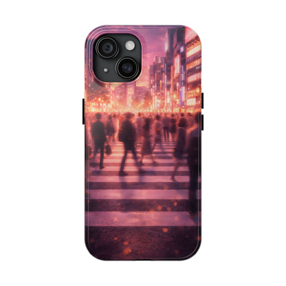 Tokyo Twilight Crossing Tough Case - Urban Japan Skyline Cover for iPhone & Samsung